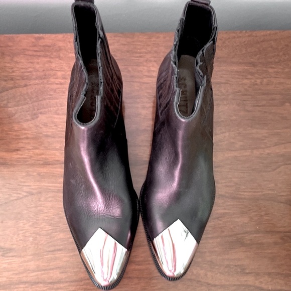 SCHUTZ Metallic Cap LUCCYEN Cowboy Boot S20514-00180-003 NEW - Picture 3 of 12